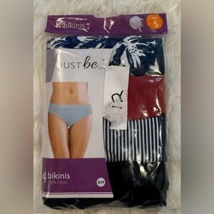 NWT Just be (4) bikinis size 5
